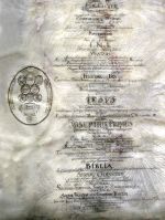 Pamiątka założenia i budowy Kościoła Jezusowego w Cieszynie, dyplom pergaminowy z 1750